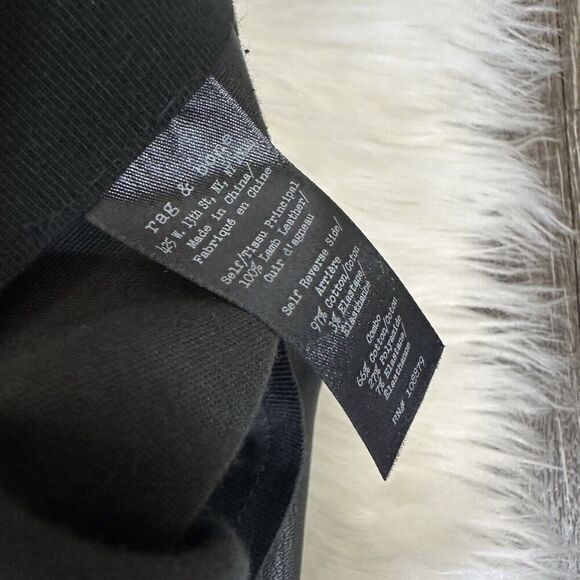 Rag & Bone Womens‎ Lamb Leather Pull On Pants Size 4 Mixed Media - Picture 5 of 5